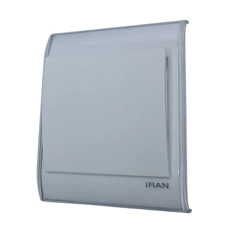 کلید تک پل ایران الکتریک مدل ترنسپرنت بسته 10 عددی