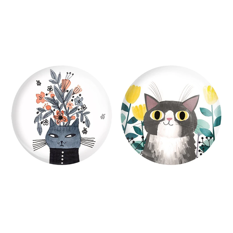 مگنت خندالو مدل گربه کد 52385204 مجموعه 2 عددی