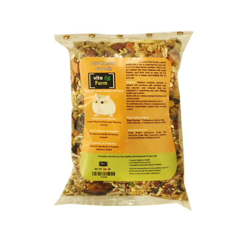 غذای همستر ویتافارم مدل Baby Hamster وزن 500 گرم