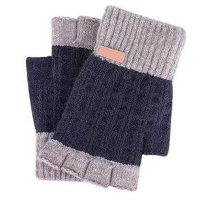 دستکش بافتنی نیم انگشتی مدل 508