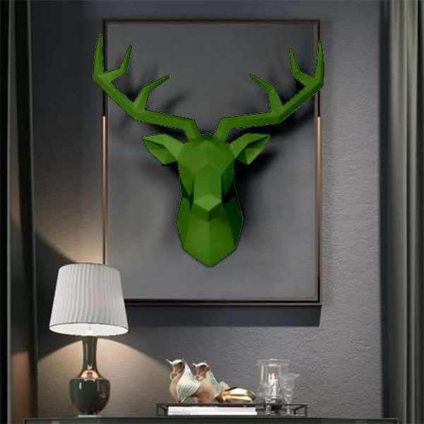 دیوار کوب دنیا دکوری سرمد مدل گوزن گرافیکی