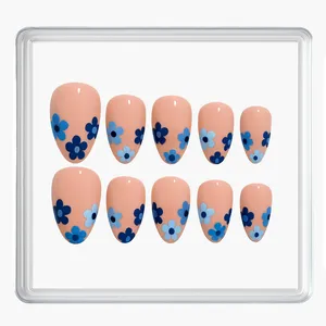 ناخن مصنوعی دست مدل شکوفه بسته 10 عددی