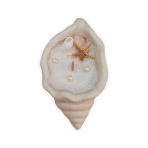 شمع دست ساز مدل کاسه ای صدف