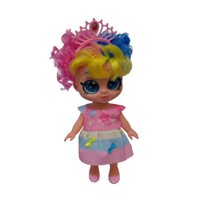 عروسک مدل دختر چشم درشت طرح Kindi Kidi ارتفاع 30 سانتی‌متر