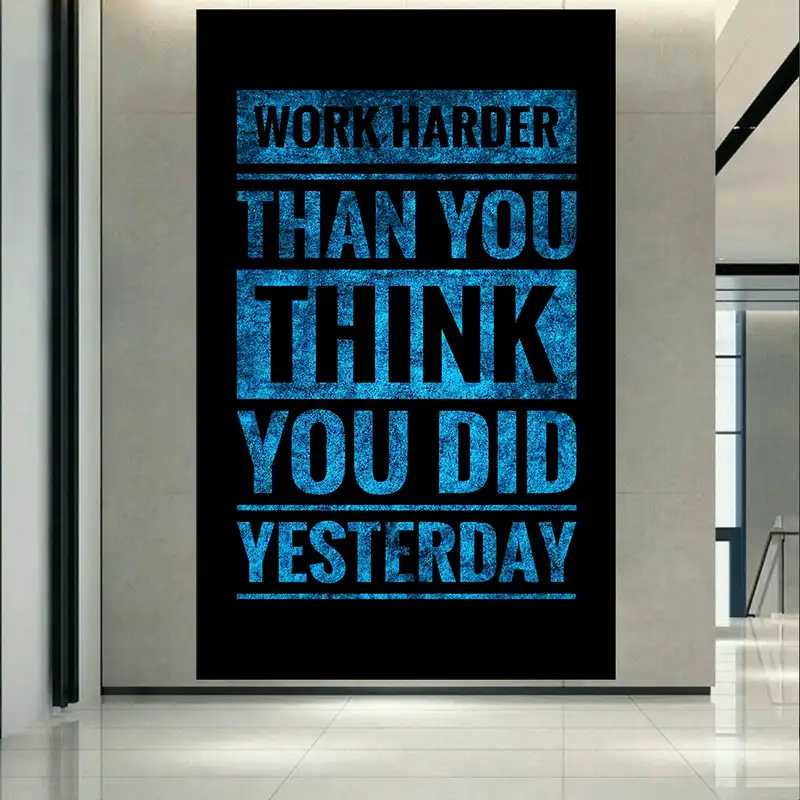 پوستر طرح انگیزشی مدل Work Harder کد AR24810