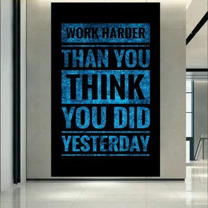 تابلو بوم طرح انگیزشی مدل Work Harder کد AR3740