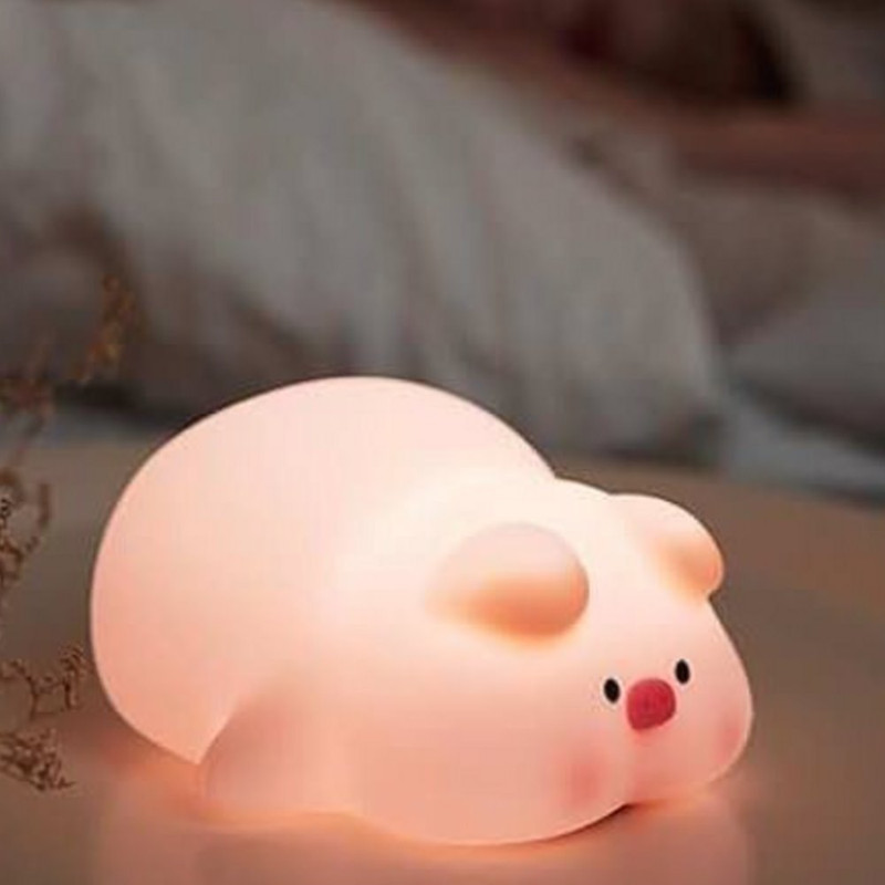 چراغ خواب کودک مدل خوک خسته