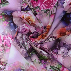 پارچه لباس مدل کرپ اسکادا گلدار