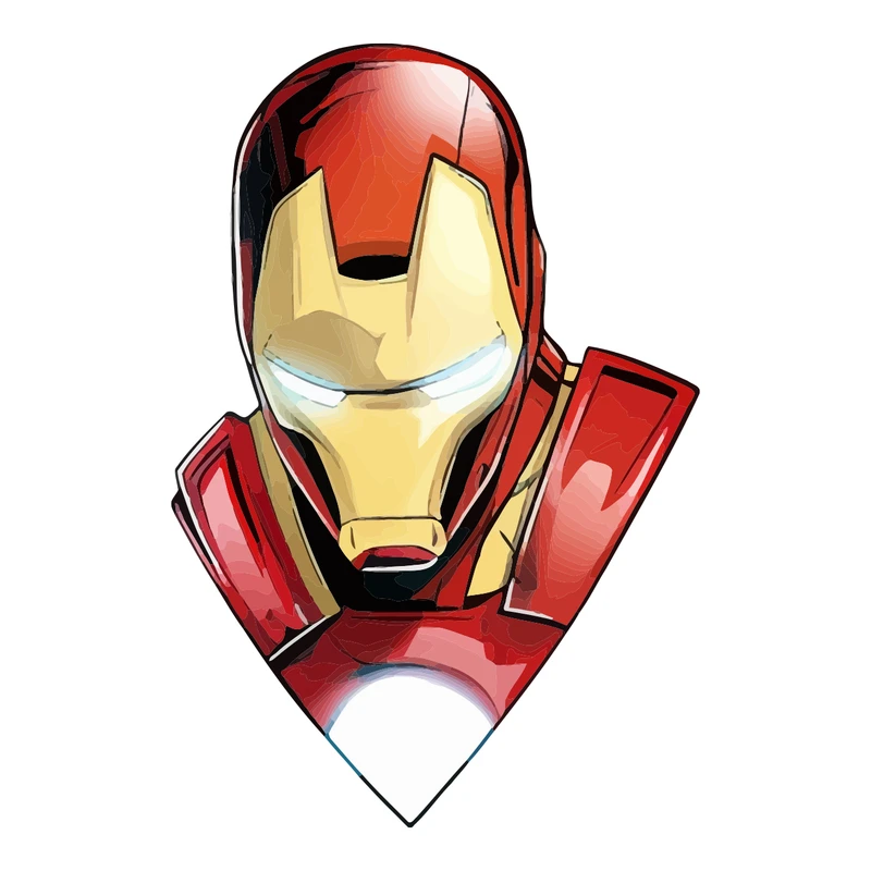 برچسب لپ تاپ پویا مارکت طرح مرد آهنی کد 2263