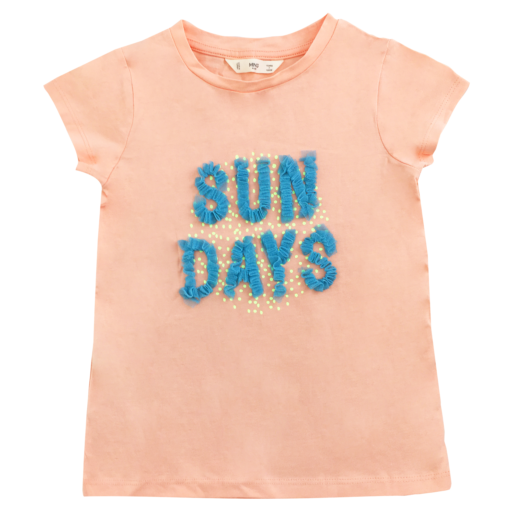 تی شرت آستین کوتاه دخترانه مانگو مدل SUN DAYS