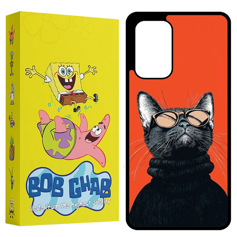 کاور باب قاب طرح گربه مدل BCPA53 مناسب برای گوشی موبایل سامسونگ Galaxy A53 5G