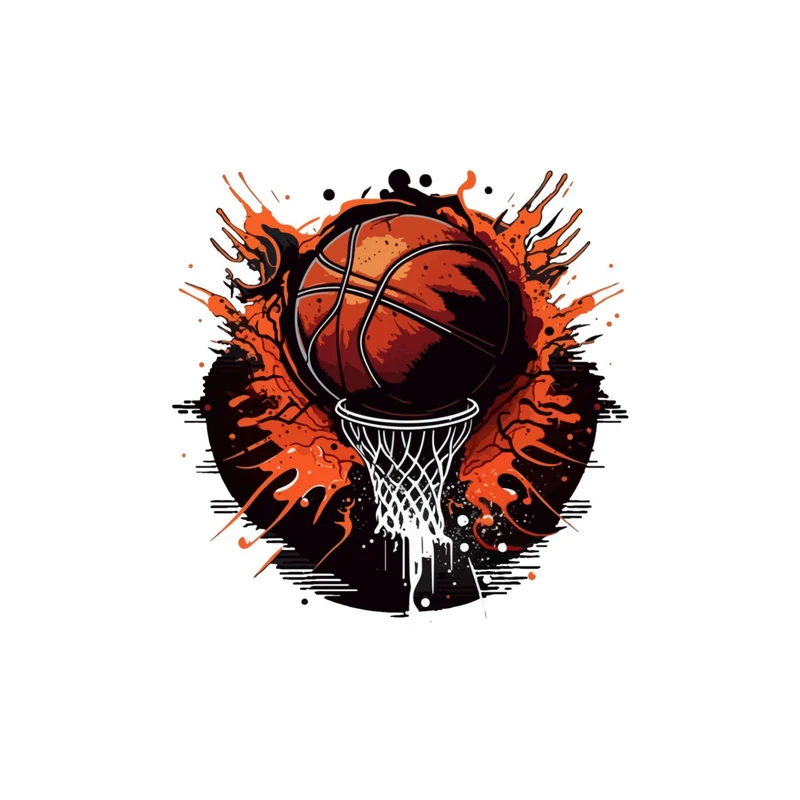 استیکر پارچه و لباس پاد آفرین مدل بسکتبالیست کد 587