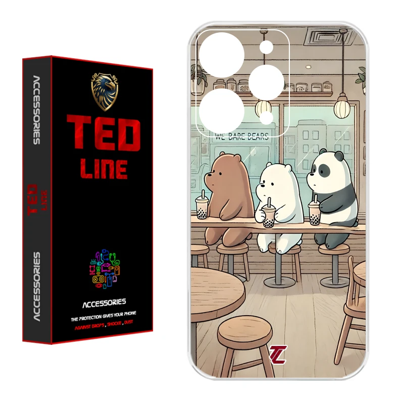 کاور تدلاین طرح خرس کد 1164 مناسب برای گوشی موبایل شیائومی Redmi 12 4G