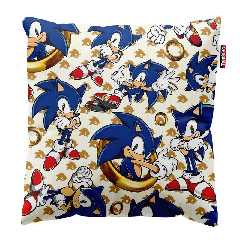 کوسن پاد آفرین طرح سونیک کد 5063 سایز 30*30 سانتی متر