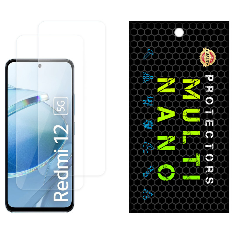 محافظ صفحه نمایش مولتی نانو مدل X-S2N مناسب برای گوشی موبایل شیائومی Redmi 12 5G بسته دو عددی
