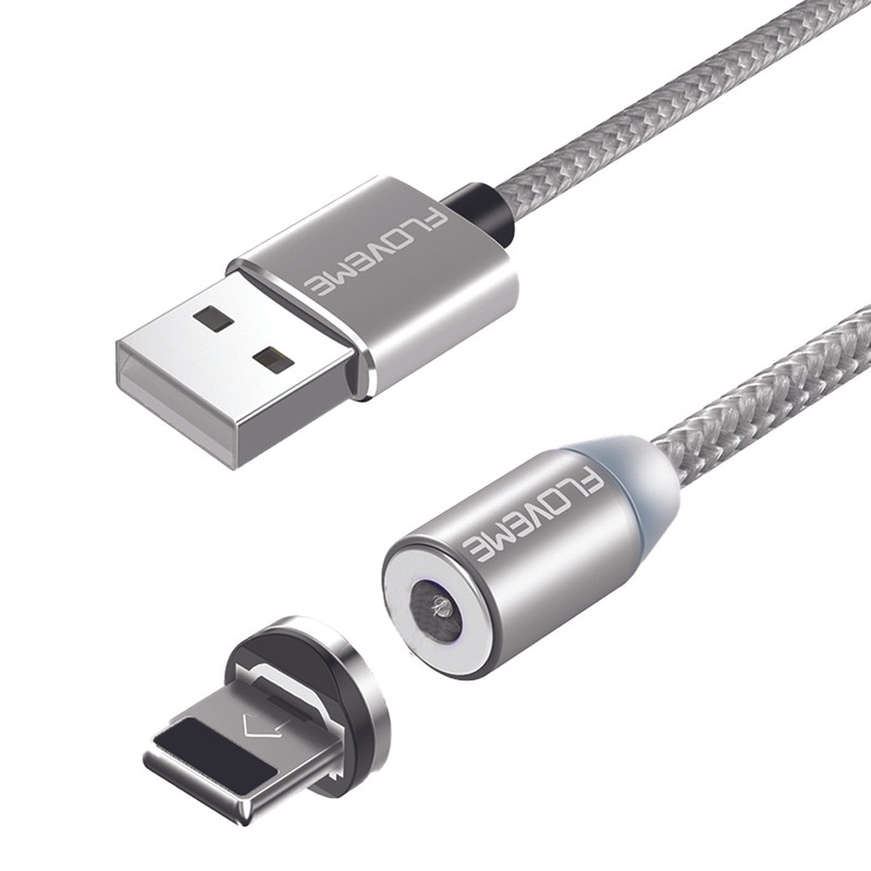کابل تبدیل مغناطیسی USB به لایتنینگ فلوومی مدل FL02 طول 2 متر