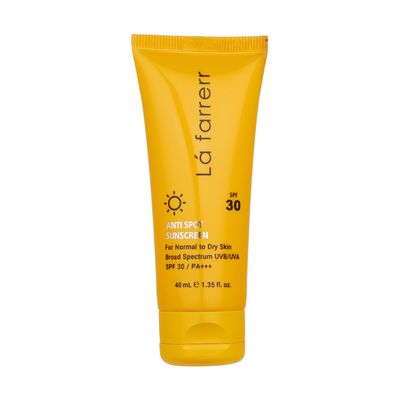 کرم ضدآفتاب و ضدلک بی‌رنگ لافارر مدل SPF30، مناسب پوست‌های خشک و معمولی، حجم 40 میلی‌لیتر