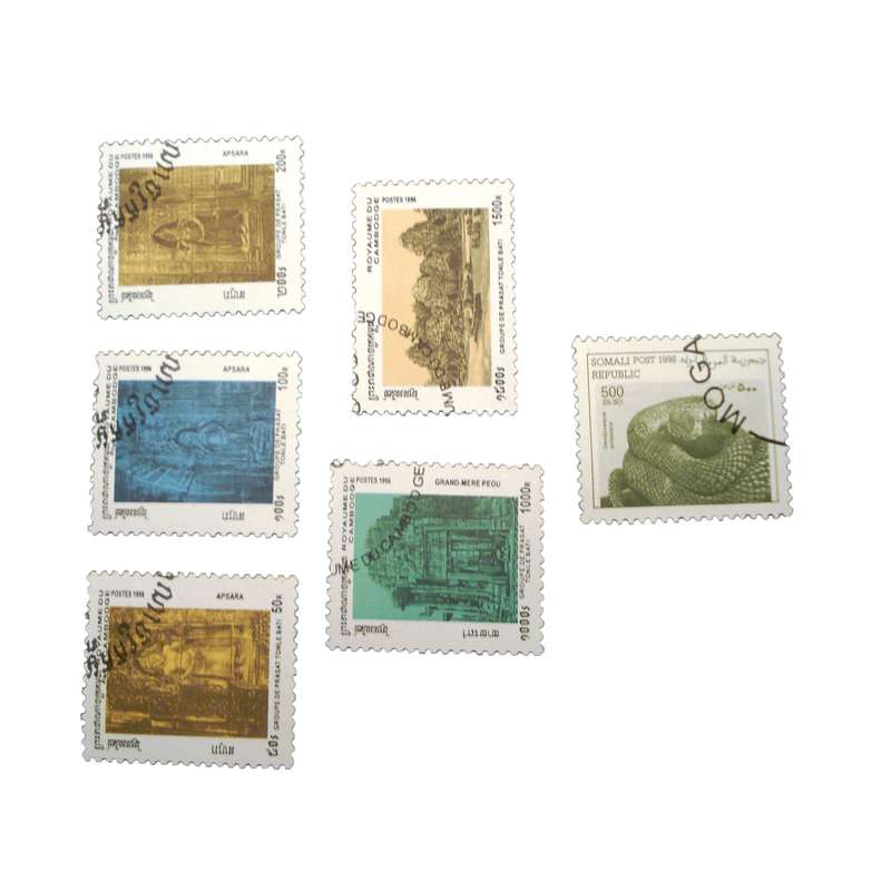 تمبر یادگاری مدل ملل کد DS1673 مجموعه 6 عددی