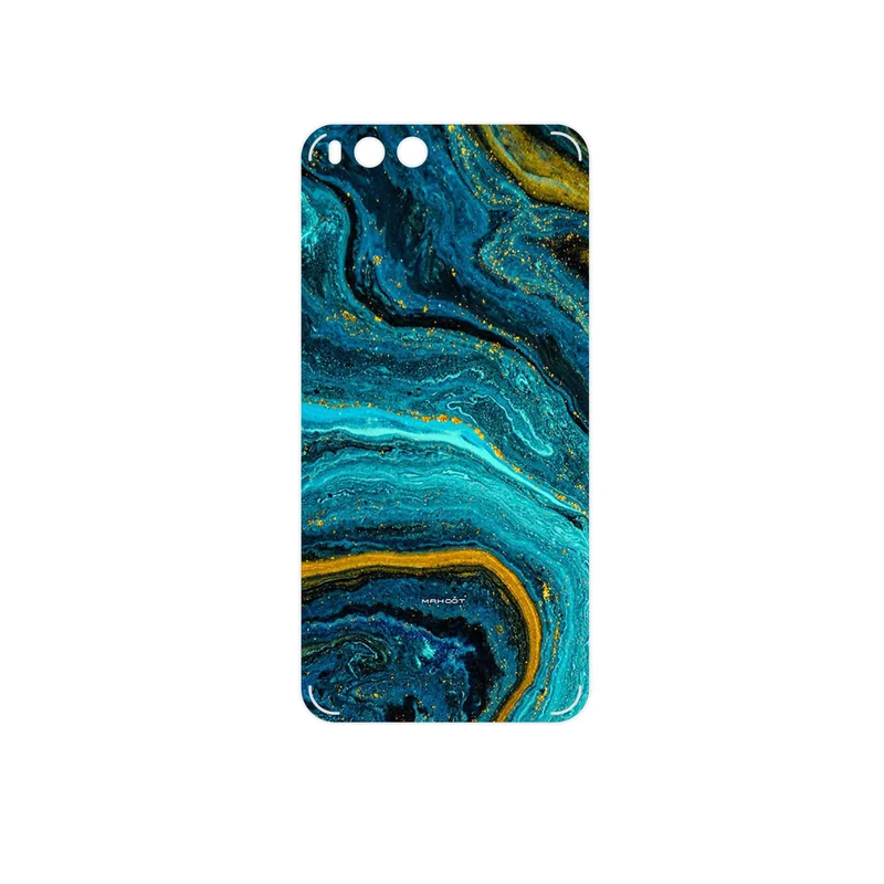 برچسب پوششی ماهوت مدل Turquoise marblewith golden streaks مناسب برای گوشی موبایل شیائومی Mi 6