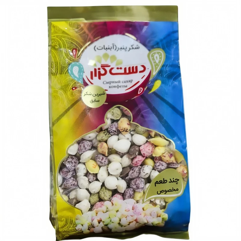 شکر پنیر ریز چند طعم دست گزار - 400 گرم