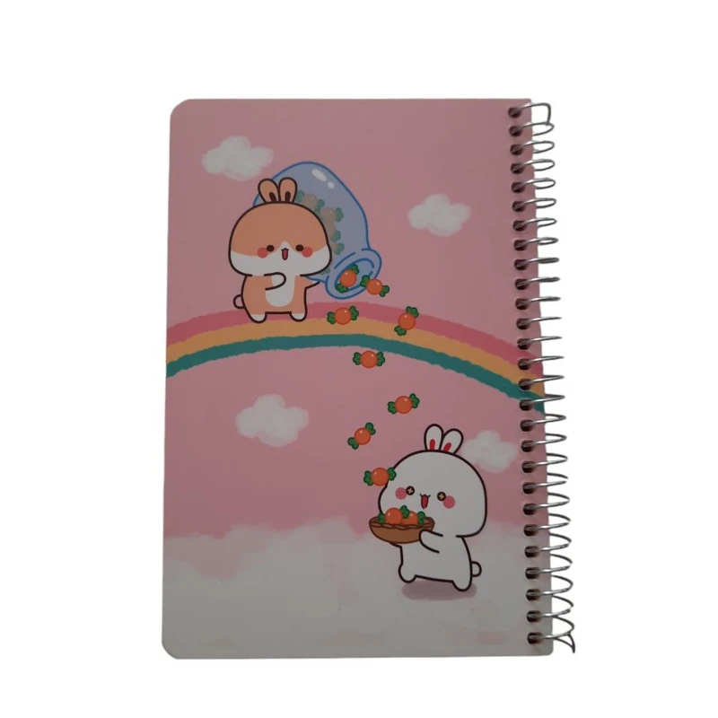 دفتر یادداشت 80 برگ سویل طرح  خرگوش و شکلات هویج کد 151