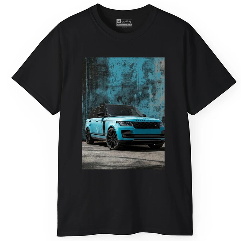  تی‌ شرت آستین کوتاه یقه گرد مردانه پاد آفرین مدل ماشین کد 1401