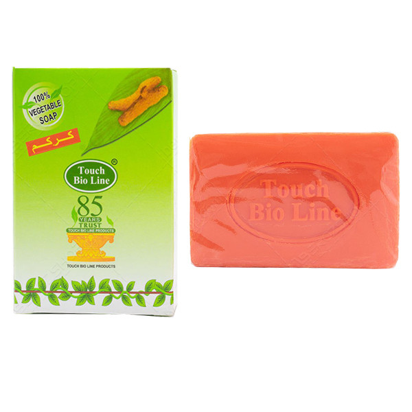 صابون شستشو تاچ بیو لاین مدل زرد چوبه وزن 75 گرم