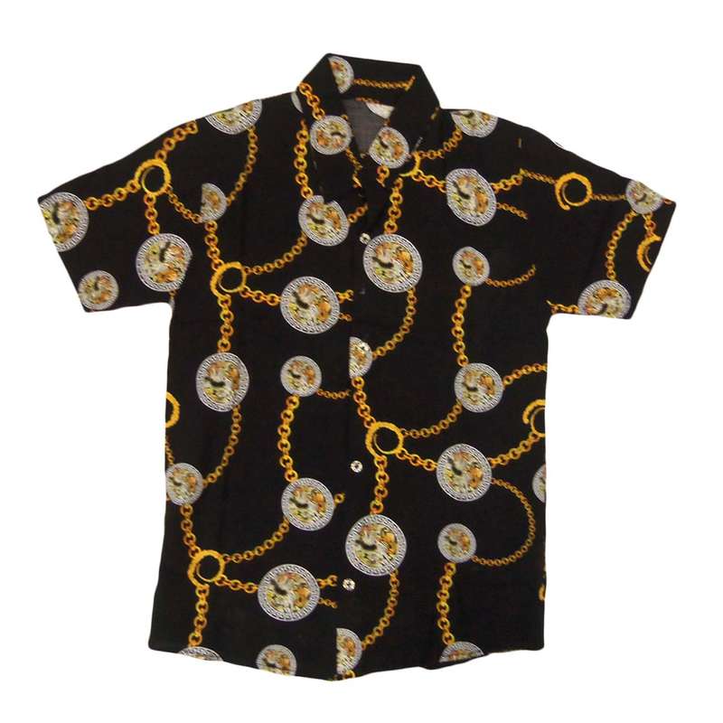 پیراهن پسرانه مدل هاوایی زنجیر کد 4030100