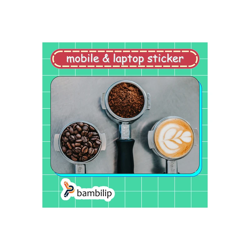 استیکر بامبیلیپ مدل کارت عابر طرح قهوه کد 1027445