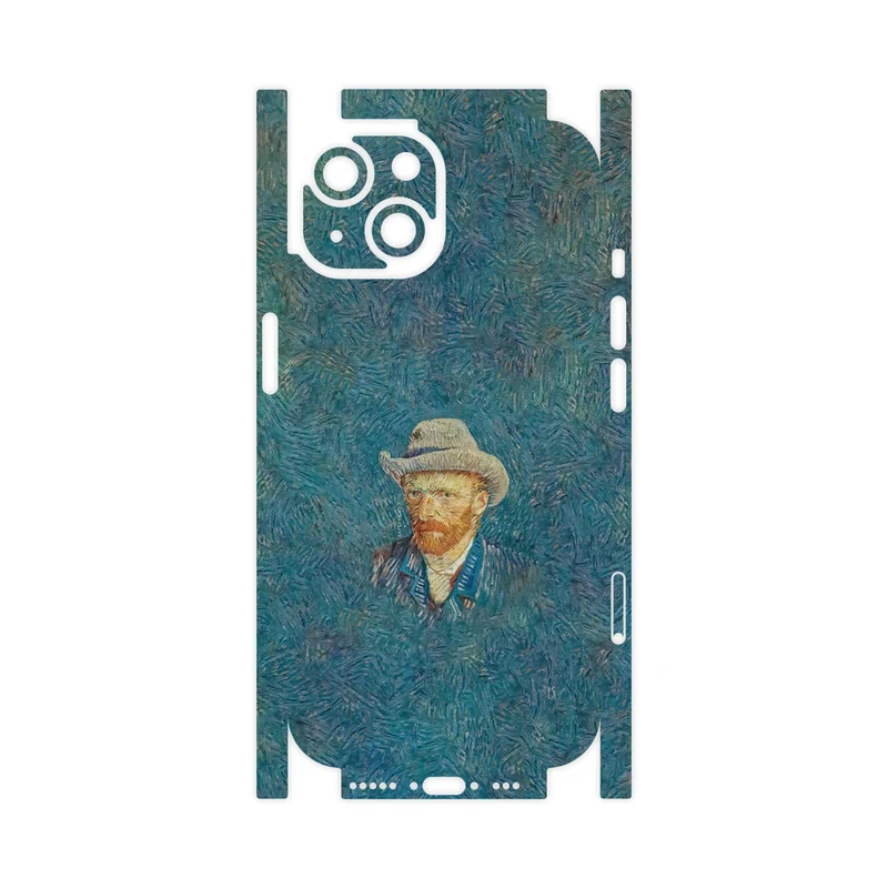 برچسب پوششی ماهوت مدل Self portrait with a gray felt hat-FullSkin مناسب برای گوشی موبایل اپل iPhone 15