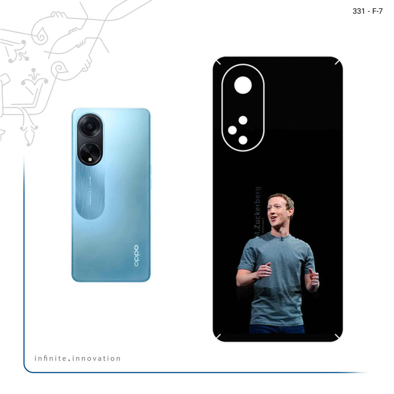 برچسب پوششی ماهوت مدل Mark_Zuckerberg مناسب برای گوشی موبایل اپو A98