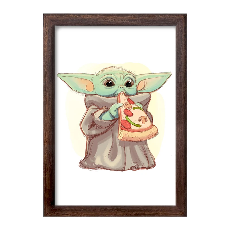 تابلو خندالو طرح یودا سریال جنگ ستارگان کد 26076