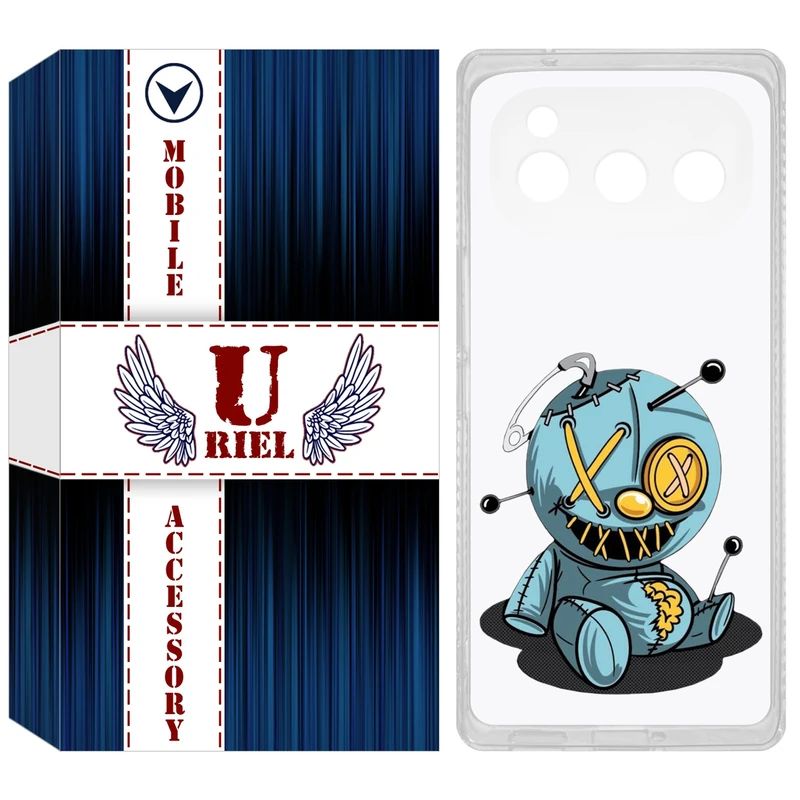کاور یوریل مدل Clear کد 68 طرح عروسک مناسب برای گوشی موبایل داریا Bond