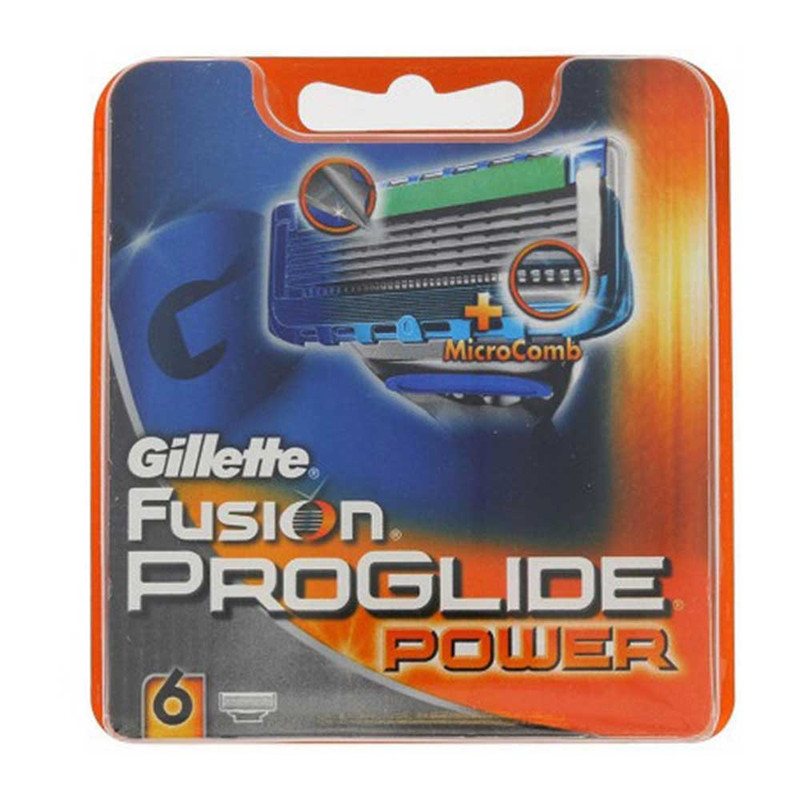 تیغ یدک ژیلت مدل FUSION PROGLIDE POWER بسته 6 عددی تیغ یدک ژیلت مدل FUSION PROGLIDE POWER بسته 6 عددی