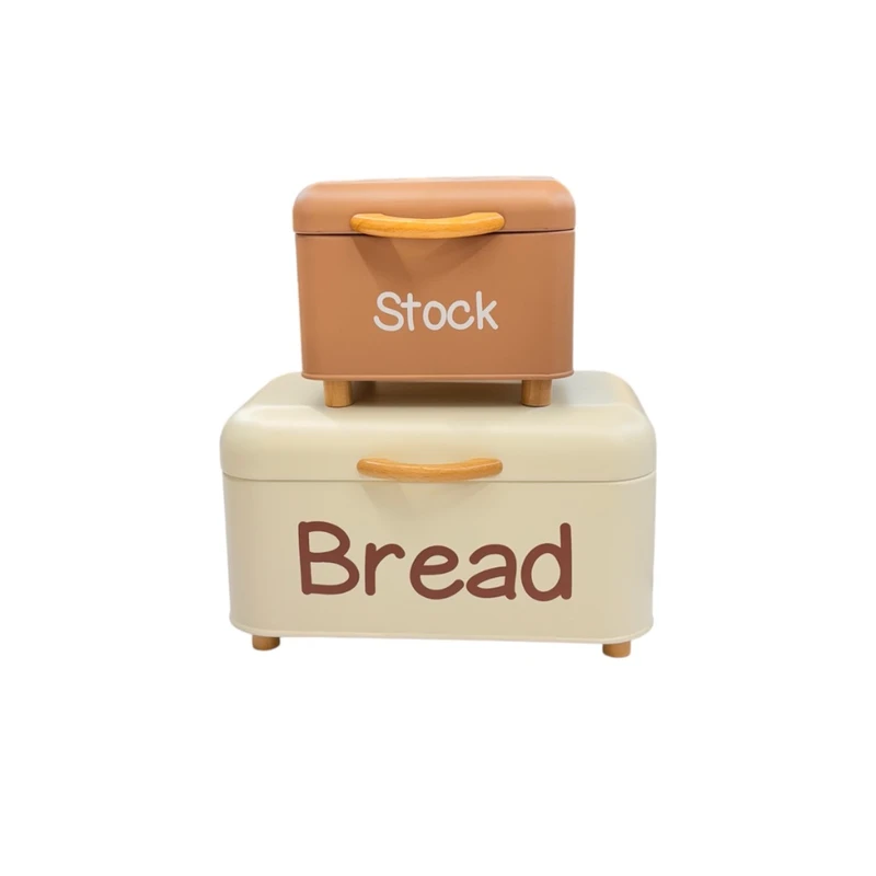 ظرف نان مدل bread به همراه ظرف بیسکویت مجموعه 2 عددی