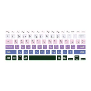 برچسب حروف فارسی کیبورد توییجین و موییجین مدل colors 22 مناسب برای لپ تاپ دل XPS-Precision-5510-5530
