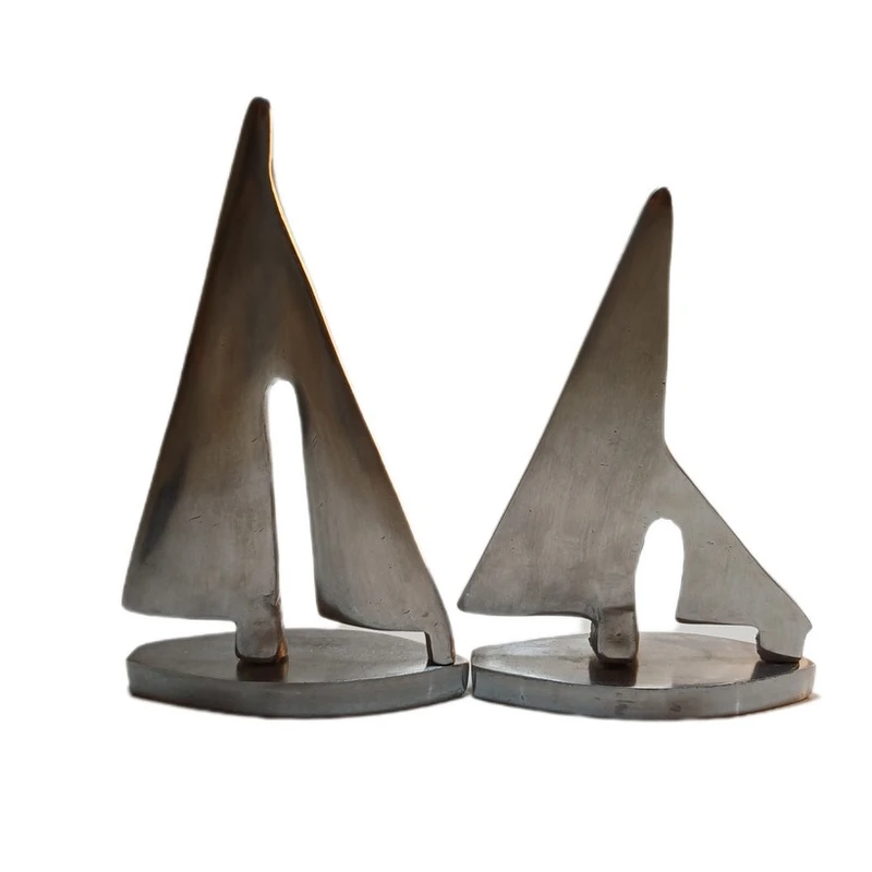 ماکت دکوری مدل قایق بادبانی مجموعه دو عددی