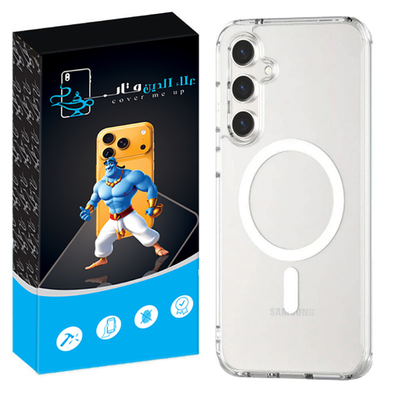 کاور علاالدین قاب مدل مگ سیف شفاف مناسب برای گوشی موبایل سامسونگ Galaxy A54