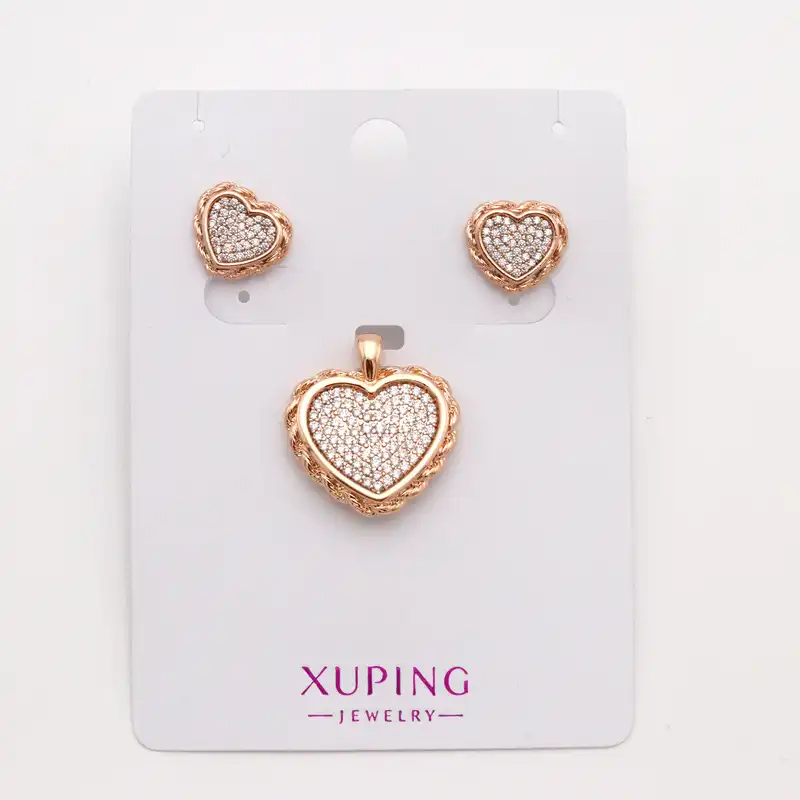 نیم ست زنانه ژوپینگ مدل قلب نگینی کد THS-1