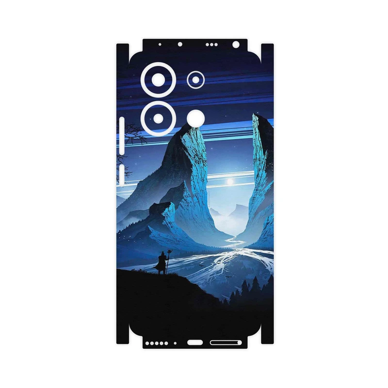 برچسب پوششی ماهوت مدل Blue Mountains Digital Art-FullSkin مناسب برای گوشی موبایل شیائومی Redmi Note 13 4G