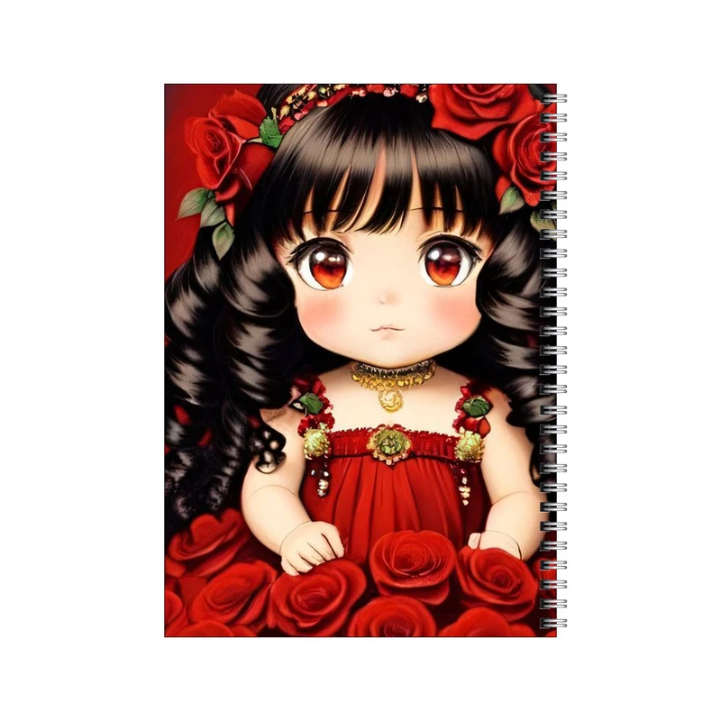 دفتر مشق 100 برگ بامبیلیپ طرح دختر و گل رز کد 5245171