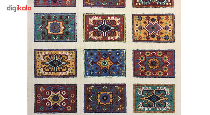 گبه ماشینی پارس نقش طرح صوفیا سرمه ای