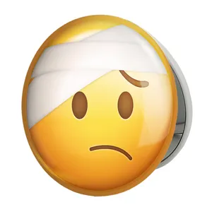 آینه جیبی خندالو طرح ایموجی مدل تاشو کد 24663 