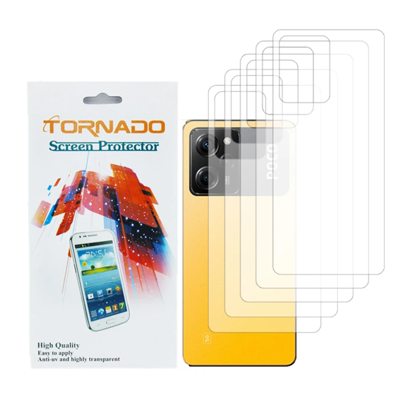 محافظ پشت گوشی تورنادو مدل نانوگلس مناسب برای گوشی موبایل شیائومی Poco X5 Pro بسته 5 عددی