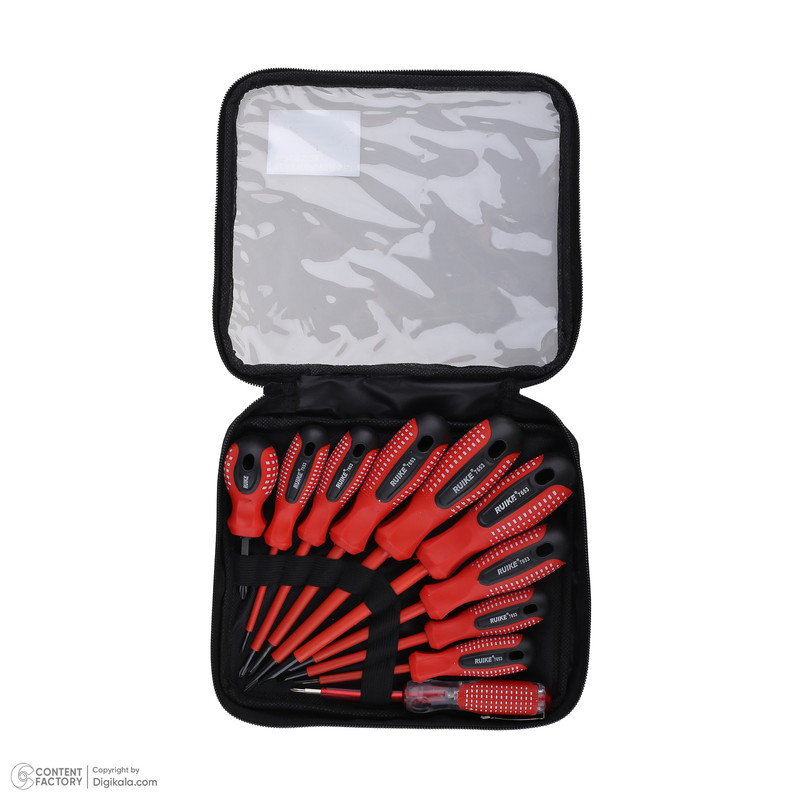 پیچ گوشتی عایق و فازمتر روکی مدل 7653 مجموعه 10 عددی پیچ گوشتی عایق و فازمتر روکی مدل 7653 مجموعه 10 عددی