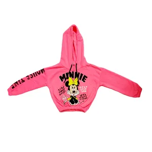 هودی دخترانه دیزنی مدل نیم تنه طرح مینی موس کد 0383