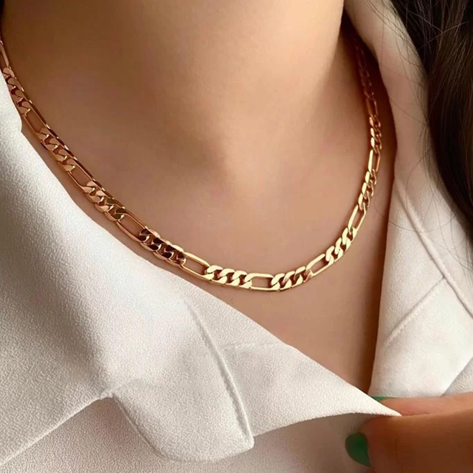 زنجیر طلا 18 عیار زنانه جواهری سون مدل 4264 -  - 2