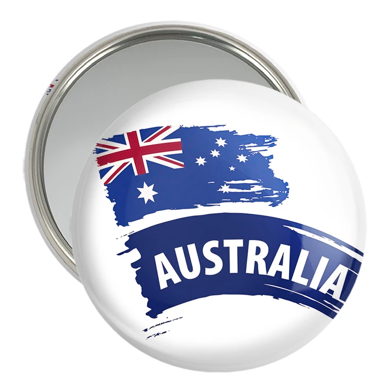 آینه جیبی خندالو مدل پرچم استرالیا  کد 20626