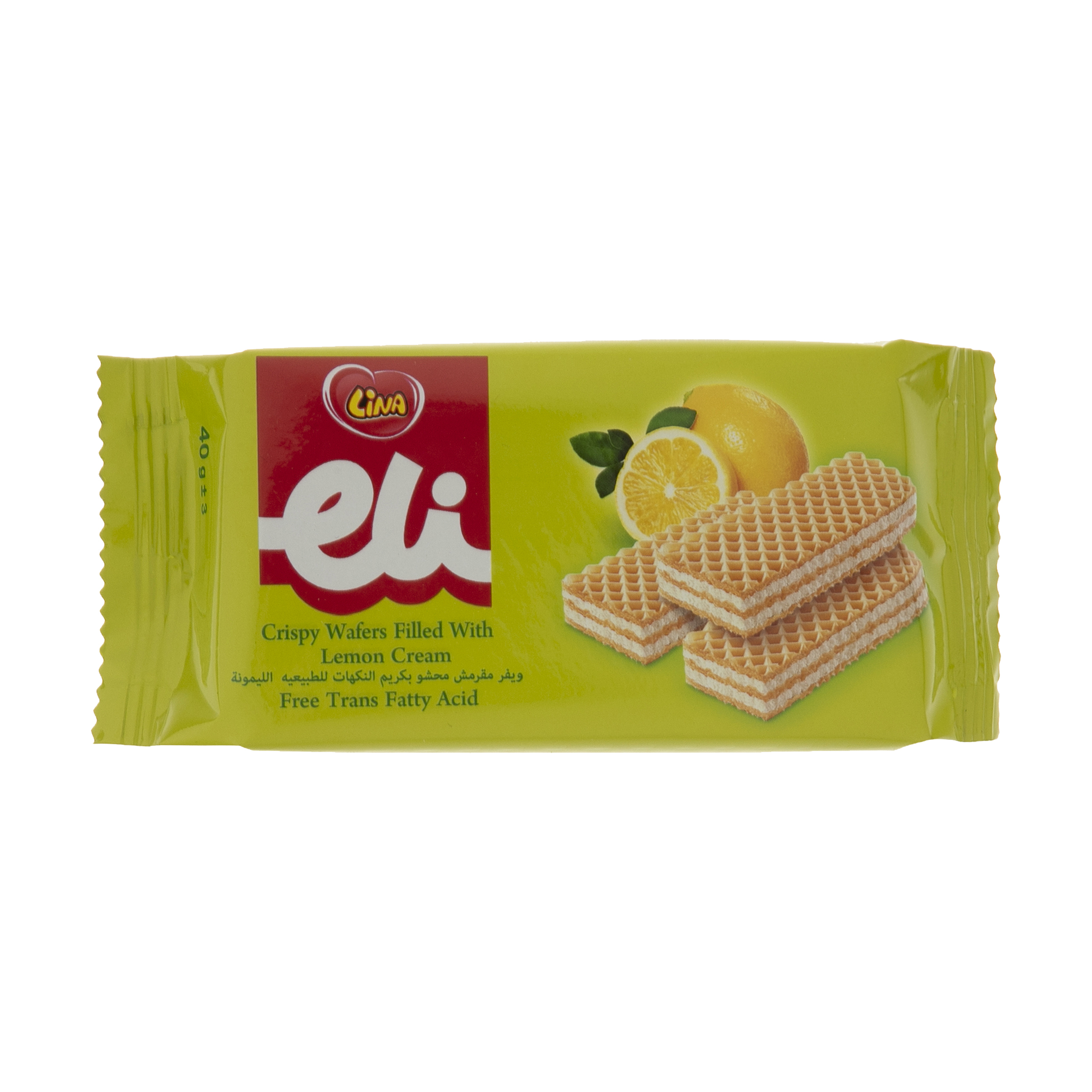 ویفر لینا با طعم لیمو - 40 گرم  