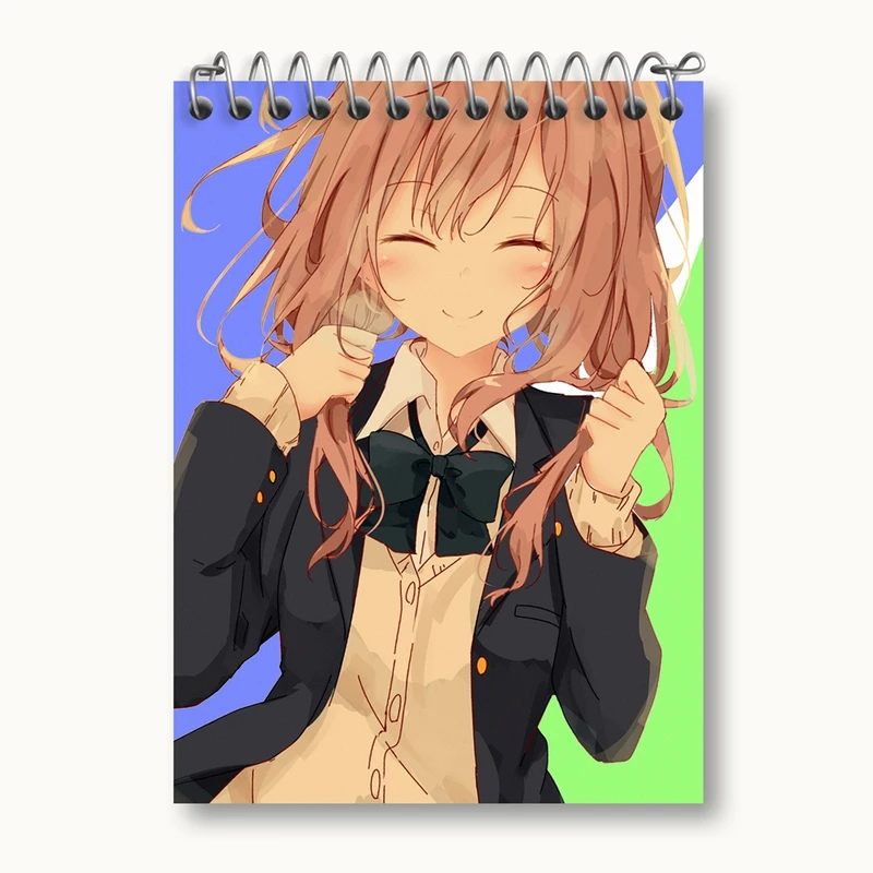 دفتر یادداشت 50 برگ خندالو مدل شوکو نیشیمیا انیمه سایلنت ویس A Silent Voice کد 15829